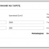 Wylicz zapotrzebowanie na tapetę - Prestashop - screen