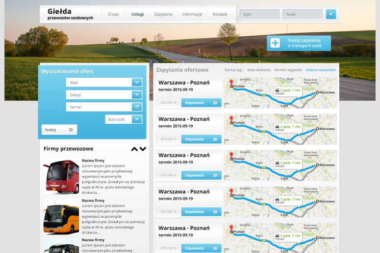 Autokary-warszawa nowy projekt